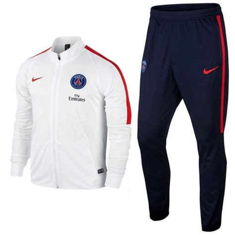 psg trainingsanzug nike weiß blau|Paris Saint.